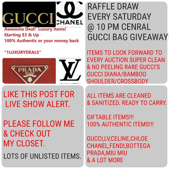 Gucci Handbags - Like this post to get a $3 Start starting alert 🚨